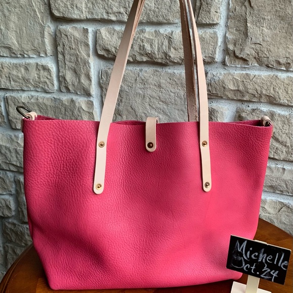 Go Forth Goods Large, Pink Avery Tote - Picture 9 of 11